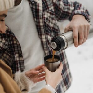 126/43 - Vacuum Flask with Pouch lifestyle