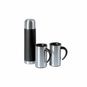 126-44 Flask plus 2 Cups gift set Stainless Steel