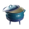 147/2 – LK’s Pot Blue Enamel (3-Leg) No. 3