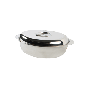118-13 Stainless Steel Large Oval Casserole