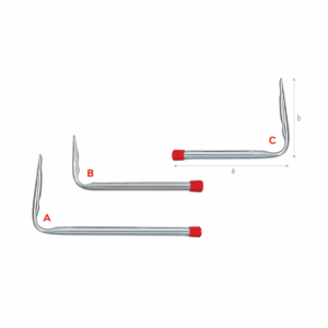 Wall rail-A to C