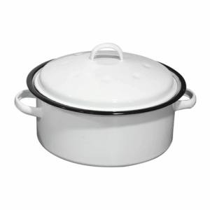 118-28 - Oval casserole medium white