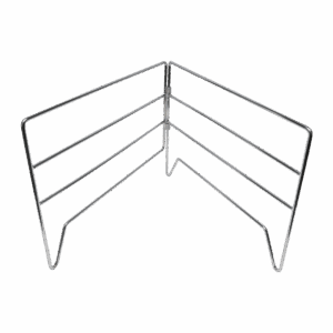 122-28 chrome folding grid stand
