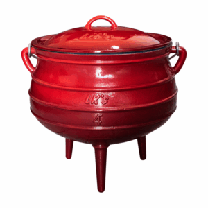 145-7 #4 red lks 3 leg pot