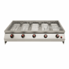 705-035 - Slimline built-in 5-burner front view open
