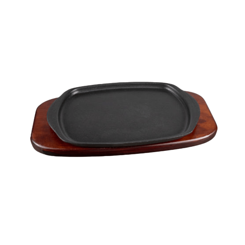 Best Duty Steak Plate + Wooden Base