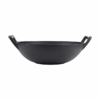 160/156 - Chef Wok with D/Handle – Matt Black 2