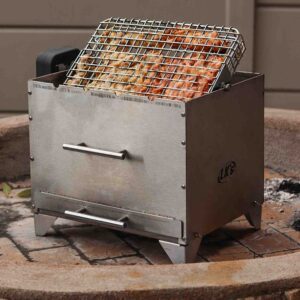 Alternative view of Compact Charcoal Rotisserie Braai (S/S)