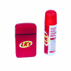 Gas lighter jet flame with refill