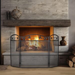 152/012 - FIREPLACE SCREEN 3 FOLD Lifestyle